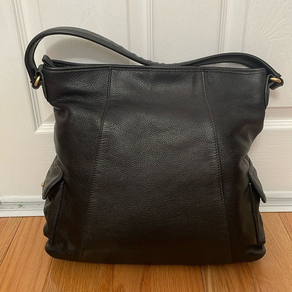 Liz Claiborne black leather bag